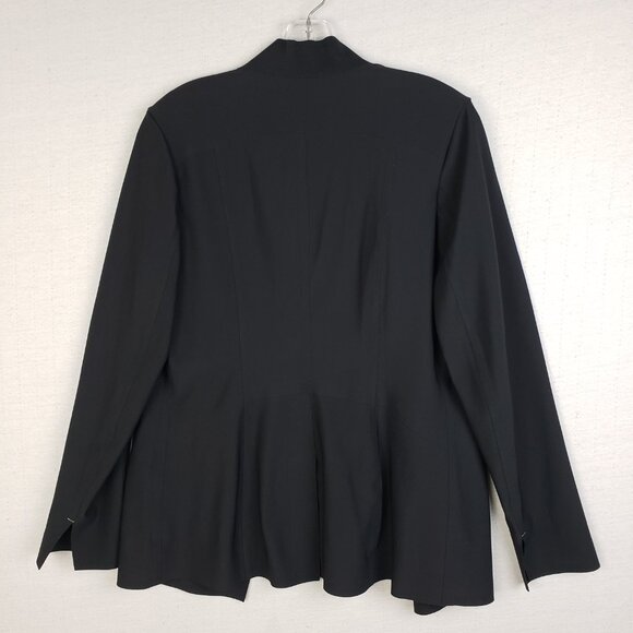 Athleta Cosmic Blazer Jacket Black size 10 Athleisure Office Minimalist 350837 - Picture 7 of 15